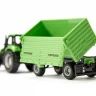 Трактор Siku 1606 Deutz-Fahr Agrotron 265 с четырехколесным прицепом