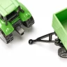 Трактор Siku 1606 Deutz-Fahr Agrotron 265 с четырехколесным прицепом