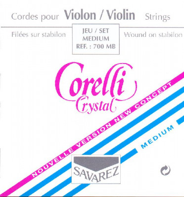 Струны для скрипки SAVAREZ Corelli Cristal 700MB среднее натяжение