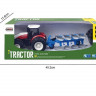 Р/У фермерский трактор Korody с плугом, двойные колеса 1/24 2.4G 6CH RTR