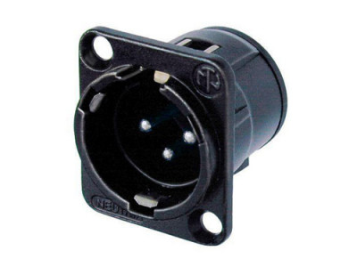 Панельный разъем Neutrik NC3MD-V-B XLR male серии D