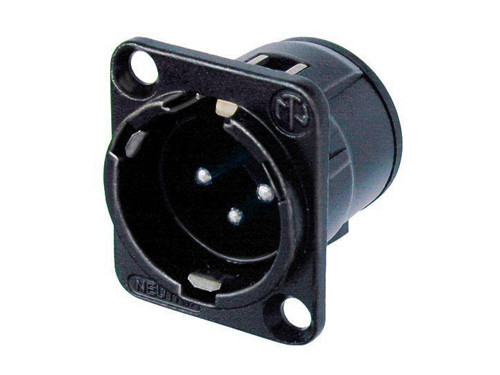 Панельный разъем Neutrik NC3MD-V-B XLR male серии D