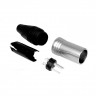 Разъём кабельный XLR INVOTONE XLR3M500/BK 3Р папа, корпус металл/ пластик