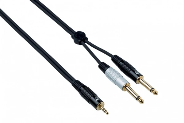 Кабель готовый BESPECO EAYMSJ150 JACK stereo 3.5 мм SS70BK-2 x JACK 6.3 мм S60BKB/S60BKR 1.5 м