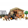 Набор фигурок животных MASAI MARA ММ205-057 серии "На ферме": Ферма игрушка 14 пр.