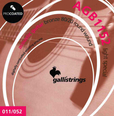 Комплект струн для акустической гитары GALLI STRINGS AGB1152