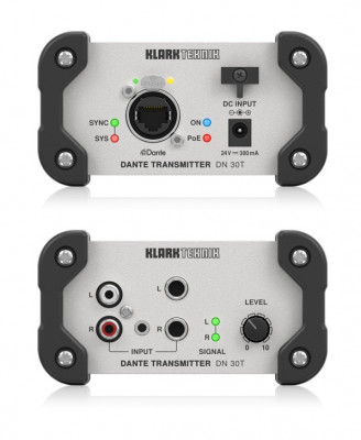 Конвертер KLARK TEKNIK DN 30T аналогового стереосигнала в Dante