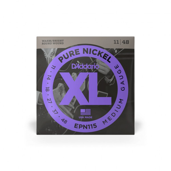 Комплект струн для электрогитары 11-48 D'Addario EPN115