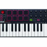 AKAI PRO MPK MINI MK2 USB миди клавиатура с уменьшенными клавишами, 25 клавиш,8 MPC пэдов, 8 ручек для микширования