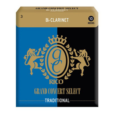 Трости для кларнета Rico RGC10BCL300 Grand Concert Select Bb №3 10 шт