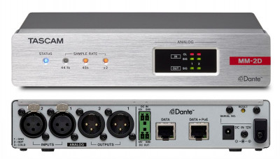 Конвертор Tascam MM-2D-X Dante-Analogue с DSP Mixer