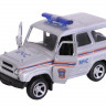 Машина "АВТОПАНОРАМА" "МЧС", серебро, 1/50, инерция, в/к 12*7*5,5 см