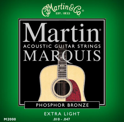 MARTIN M2000 Marquis 92/8 Phosphor Bronze Extra Light 10-47 струны для акустической гитары