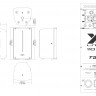 FBT X-LITE 110A -  активная двухполосная акустическая система, 1200 Вт+300 Вт, 3-х кан. микшер, DSP