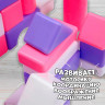 Строительный набор, 21 элемент, 60*60, цвет розовый