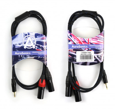 Аудио Y-кабель AuraSonics J35Y2XM-1-LONG