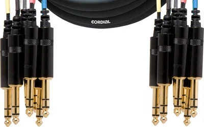 Мультикор Cordial CML 8-0 VV 3 C 8xджек стерео 6,3 мм/8xджек стерео 6,3 мм, 3м
