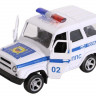 Машина "АВТОПАНОРАМА" "Полиция", белый, 1/50, инерция, в/к 12*7*5,5 см