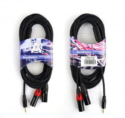 Аудио Y-кабель AuraSonics J35Y2XM-3-LONG