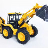 Металлический колесный экскаватор HUI NA TOYS 1/50