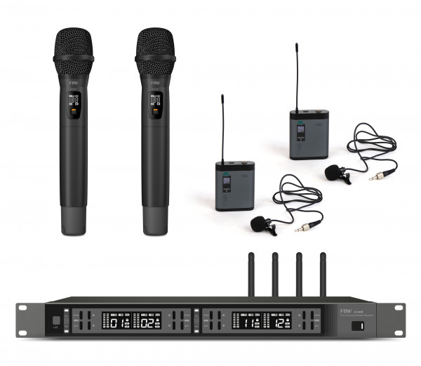 Радиосистема FBW A4-22MIX1 четырёхканальная A140R+2xA100BT+2x101HT