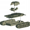 Сборная модель ZVEZDA Советский танк КВ-1 с пушкой Ф32, 1/100