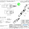 Amphenol RJX8MB BULK - XLRnet, XLR корпус для разъема RJ45