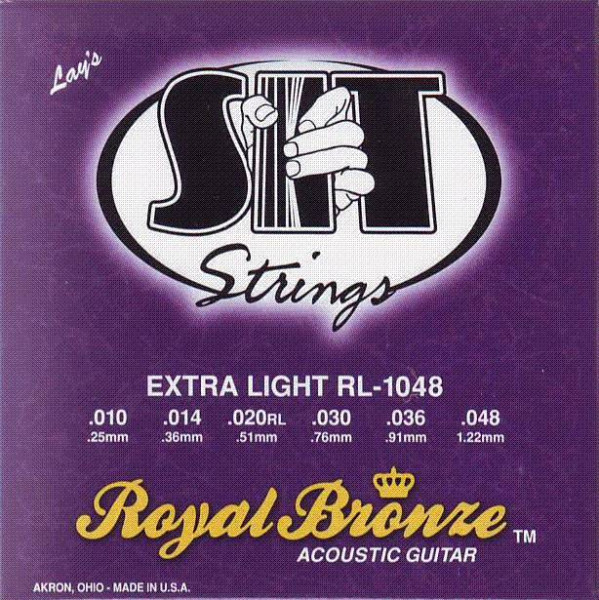 Струны для акустической гитары SIT RL1048 ROYAL BRONZE Extra Light (10-14-20-30-36-48) экстра легкого натяжения