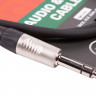 Кабель микрофонный FORCE FMC-15/3 XLR(F) - стерео джек (TRS), 3 м