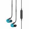 SHURE SE215SPE-B-BT1-EFS беспроводные внутриканальные Bluetooth наушники с одним динамическим драйвером, прозрачный голубой.