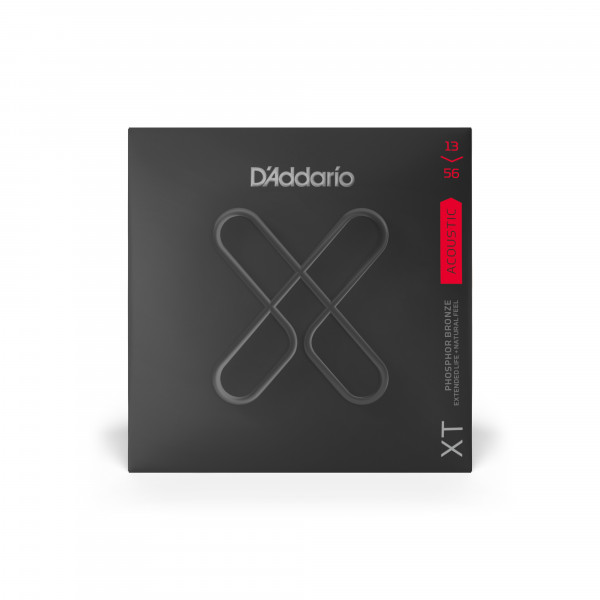 Струны для акустической гитары D'ADDARIO XTAPB1356 фосфор/бронза,13-56, с покрытием