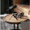 Комплект для подкастов SHURE MOTIV MV7-K-BNDL, MV7-K гибридный USB/XLR микрофон со штативом Manfrotto