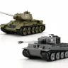 Радиоуправляемый танковый бой Torro Т34/85 и Tiger 1 1/30, RTR