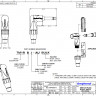 Amphenol TM1RBJ-1/4” (6.35мм) Phone моно штекер с переключателем, угловой, кабельный зажим Jaws