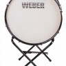 Черный маршевый бас-барабан 26"х12" Weber MBas-2612jet