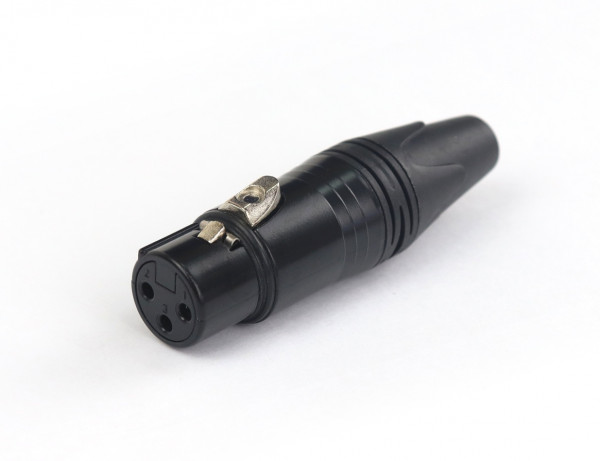 Кабельный разъем AuraSonics XN3F-B 3-контактный XLR female