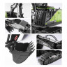 Радиоуправляемый экскаватор HUI NA TOYS 2.4G 22CH 1/14, зеленый RTR