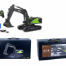 Радиоуправляемый экскаватор HUI NA TOYS 2.4G 22CH 1/14, зеленый RTR