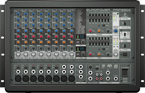 Behringer PMP1680S EUROPOWER активный микшерный пульт с системой обнаружения обратной связи FBQ