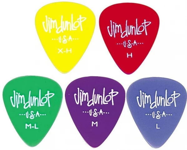 DUNLOP 4860 Gels Standard набор медиаторов разной толщины (1008шт)