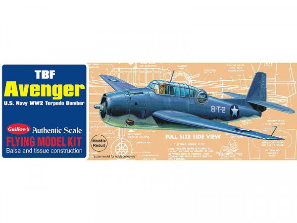 Сборная деревянная модель Самолет TBF Avenger. Guillows  1:30