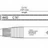 AKG C747V11 микрофон на гусиной шее