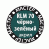 Краска ZVEZDA МАСТЕР-АКРИЛ RLM70 чёрно-зелёный, 12 мл