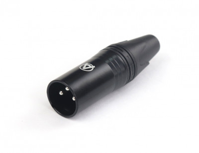 Кабельный разъем AuraSonics XN3M-B 3-контактный XLR male