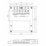 Бридж для бас-гитары 4-струнной PAXPHIL BT004 CR T-TYPE CROME хром