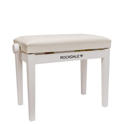 Банкетка ROCKDALE RHAPSODY 130 WHITE с регулировкой высоты