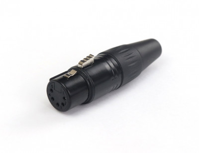 Кабельный разъем AuraSonics XN5F-B 5-контактный XLR female