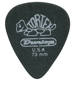 DUNLOP 488P.73 TORTEX Pitch Black набор медиаторов .73 мм, 12 шт